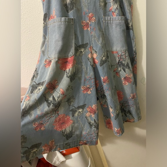 COPY - Jean Overalls slouchy fit pink ripple - Picture 4 of 7